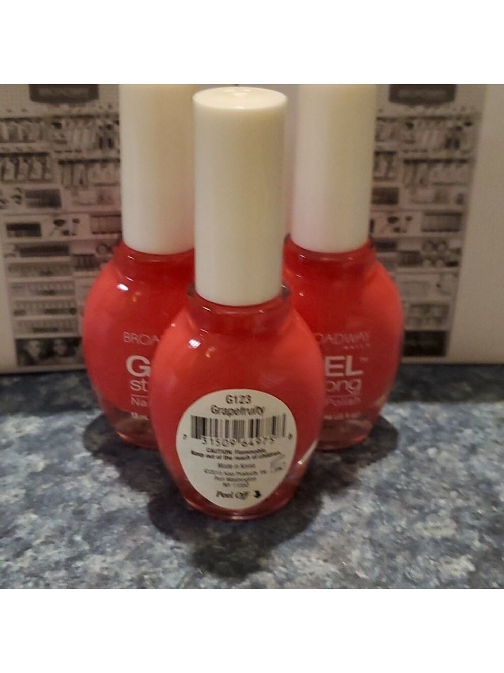 - 3 New broadway nails gel strong Grapefruity pink - Picture 2 of 2